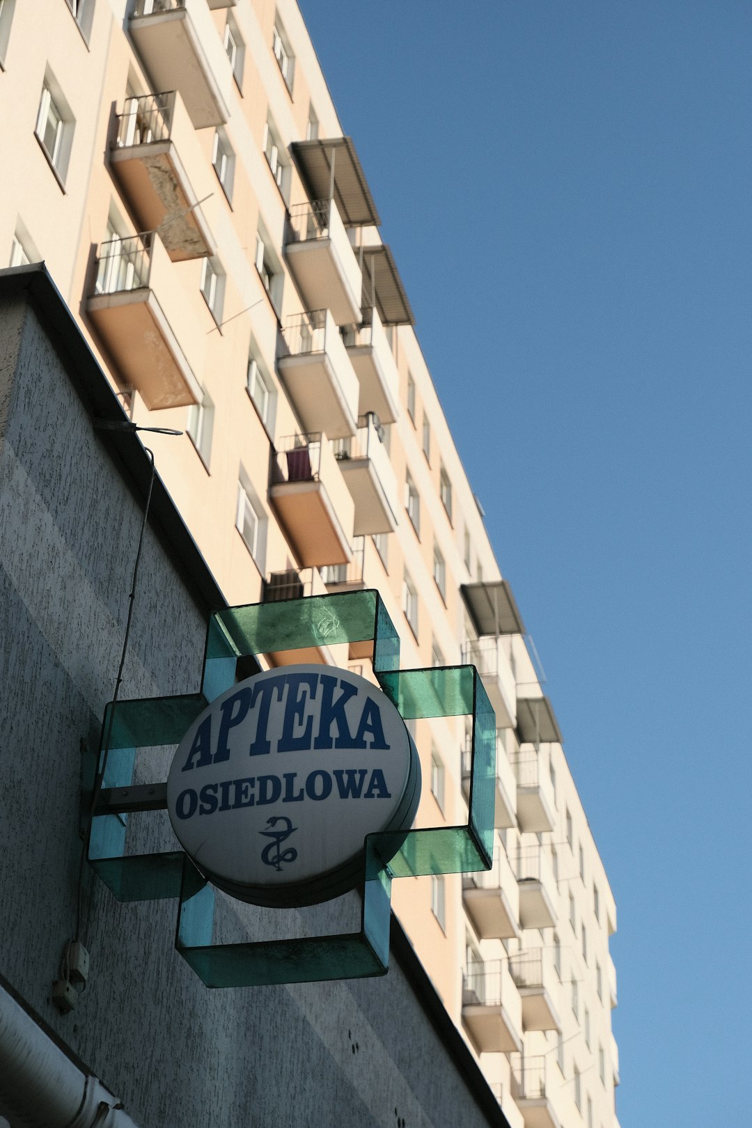 Tribeca neighborhood pharmacy sign serving community residents