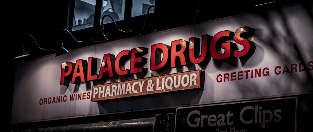 NY pharmacy sign offering professional pharmaceutical services