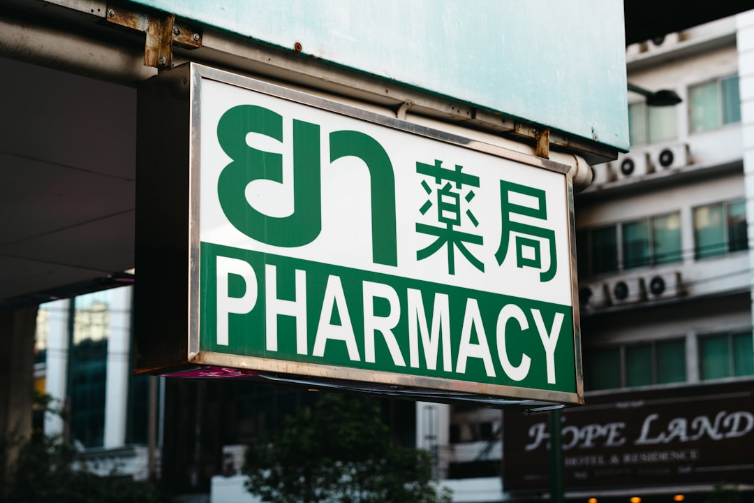 Upper East Side pharmacy urban storefront sign